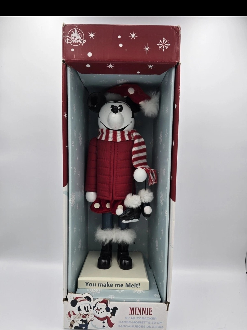 Disney Minnie Holiday Nutcracker Figurine - Red & White